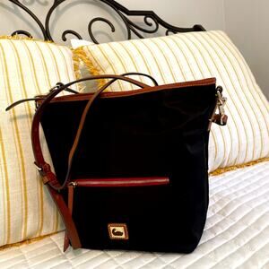 Dooney & Bourke Wayfarer Small Hobo Black Nylon Crossbody